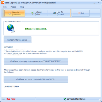 IBM Laptop to Hotspot Converter screenshot