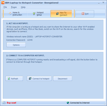 IBM Laptop to Hotspot Converter screenshot 3