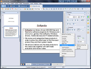IBM Lotus Symphony screenshot 6
