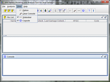 IBM Pattern Modeling and Analysis Tool for Java Garbage Collector screenshot 3