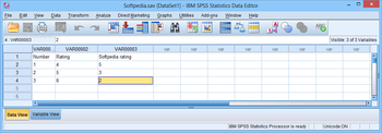 IBM SPSS Statistics (formerly SPSS Statistics Desktop) screenshot