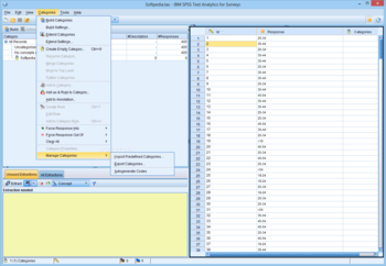 IBM SPSS Text Analytics for Surveys screenshot 4