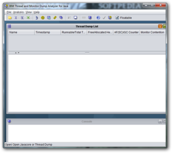 IBM Thread and Monitor Dump Analyzer for Java Technology screenshot