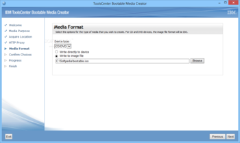 IBM ToolsCenter Bootable Media Creator screenshot 5