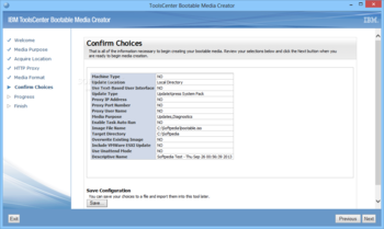 IBM ToolsCenter Bootable Media Creator screenshot 6