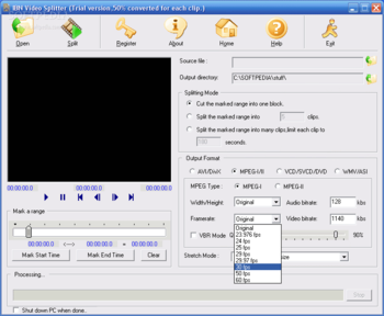 IBN Video Splitter screenshot 2