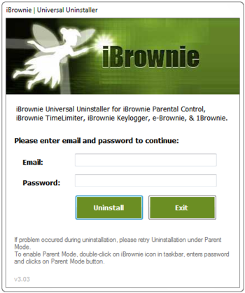 iBrownie Universal Uninstaller screenshot