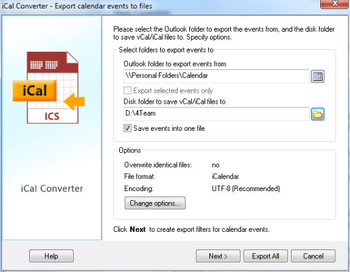 iCal Converter for Outlook screenshot 2