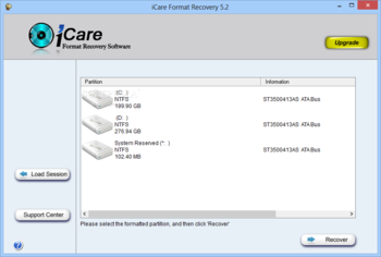 iCare Format Recovery screenshot