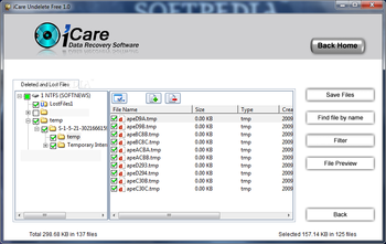 iCare Undelete Free screenshot 3