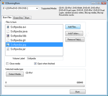 ICBurningRom screenshot