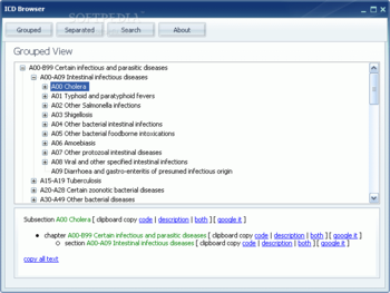 ICD Browser screenshot