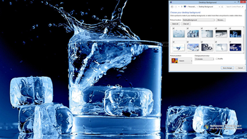 Ice in Water Windows 7 Theme screenshot