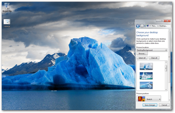 Icebergs Windows 7 Theme screenshot