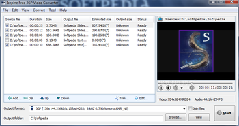 Icepine Free 3GP Video Converter screenshot