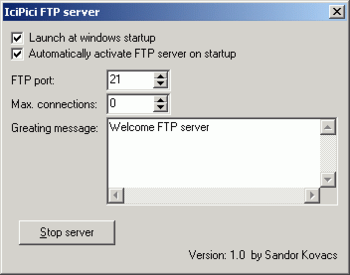 icipici FTP server screenshot