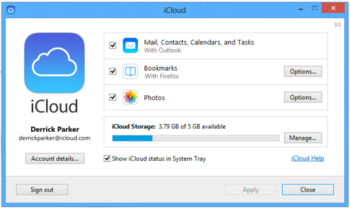 iCloud Bookmarks for Firefox screenshot