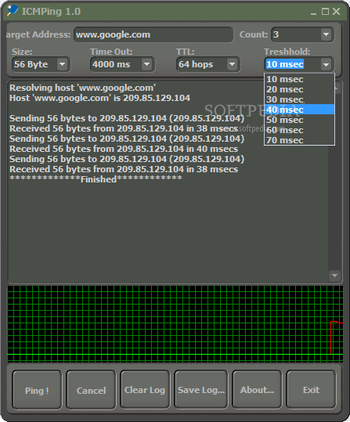 ICMPing screenshot