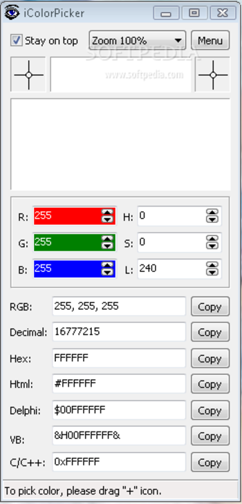 iColorPicker screenshot