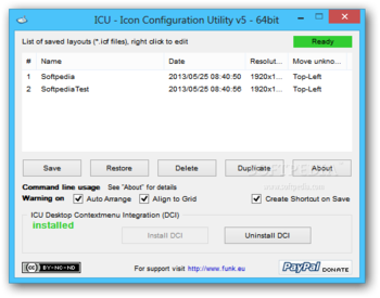 Icon Configuration Utility screenshot
