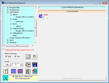Icon Extraction Browser screenshot