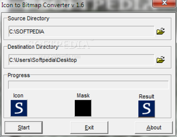 Icon to Bitmap Converter screenshot