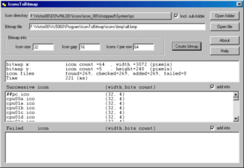 Icon to Bitmap screenshot