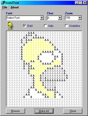 Icon2Text screenshot