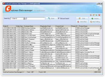 IconCool Customer Data Manager screenshot