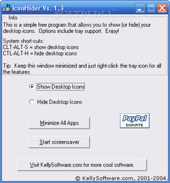 IconHider screenshot