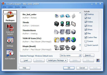 IconPackager screenshot 2