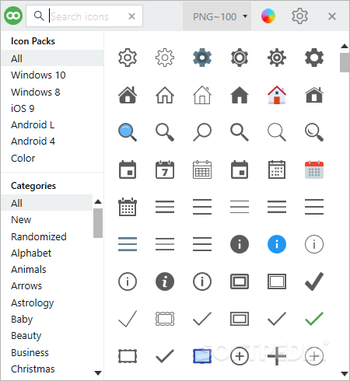 Icons8 screenshot