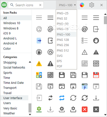 Icons8 screenshot 2