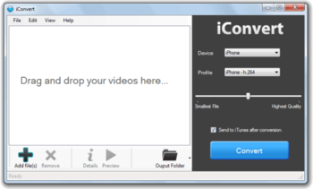 iConvert Video Converter screenshot