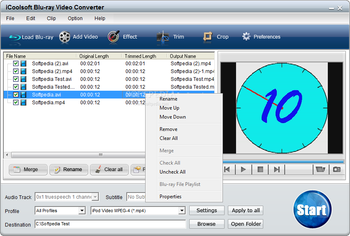 iCoolsoft Blu-ray Video Converter screenshot