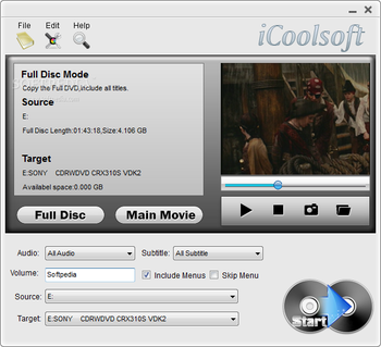 iCoolsoft DVD Copy screenshot