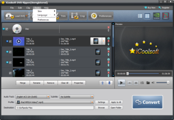 iCoolsoft DVD Ripper screenshot 4