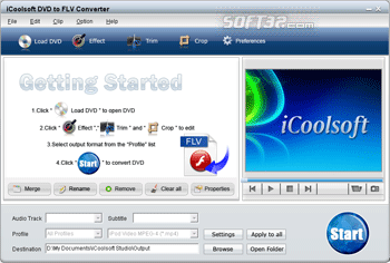 iCoolsoft DVD to FLV Converter screenshot 3