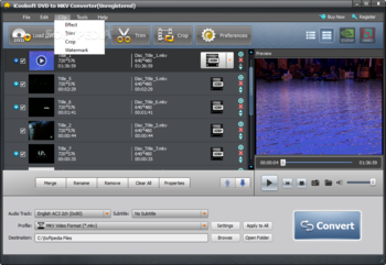 iCoolsoft DVD to MKV Converter screenshot 4