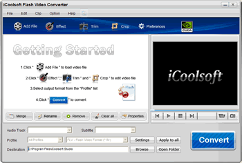 iCoolsoft Flash Video Converter screenshot 2