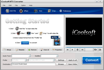 iCoolsoft MTS Converter screenshot