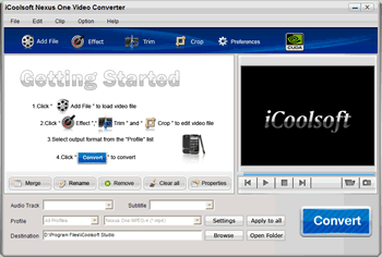 iCoolsoft Nexus One Video Converter screenshot 2