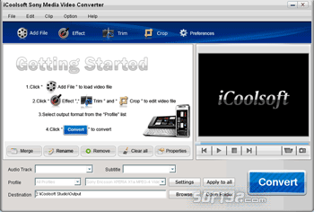 iCoolsoft Sony Media Video Converter screenshot 2