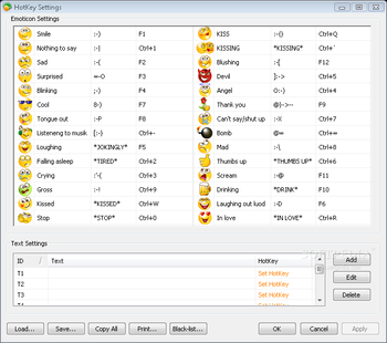 ICQ Emotion HotKey screenshot
