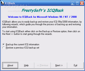 ICQBack screenshot