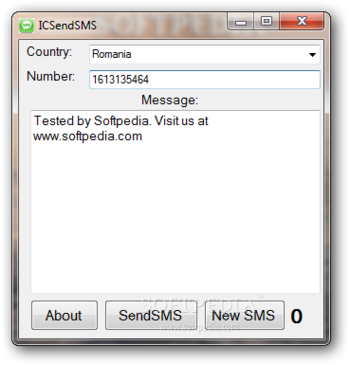 ICSendSMS screenshot