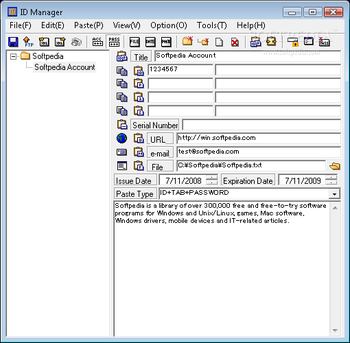 ID Manager screenshot