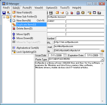 ID Manager screenshot 2
