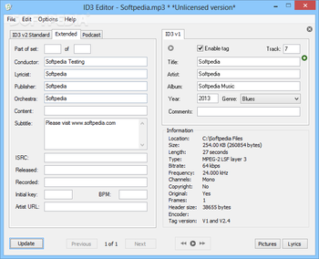 ID3 Editor screenshot 2