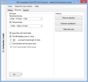 ID3 renamer screenshot 2